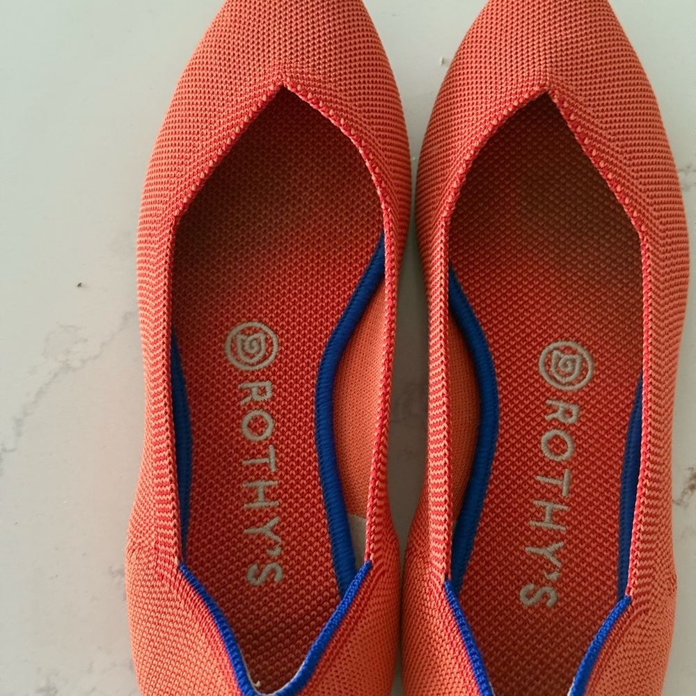 Rothy's Women's Bright Coral Flats